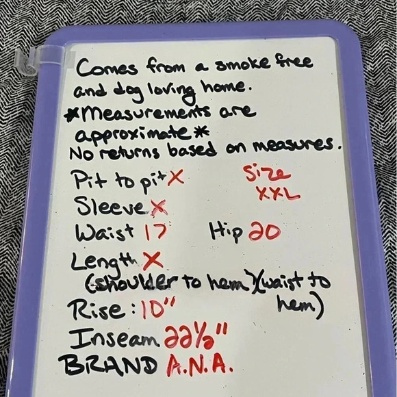 ANA - A New Approach size XXL lightweight herringbone stretch pants EUC - Picture 3 of 8